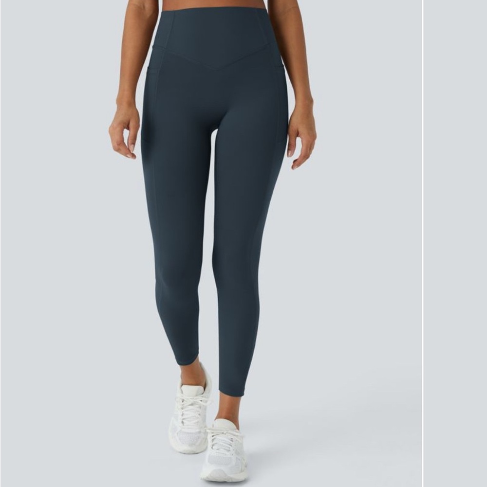 HALARA Blue UltraSculpt SoCinched High Waisted Scrunch Butt Lifting Leggings